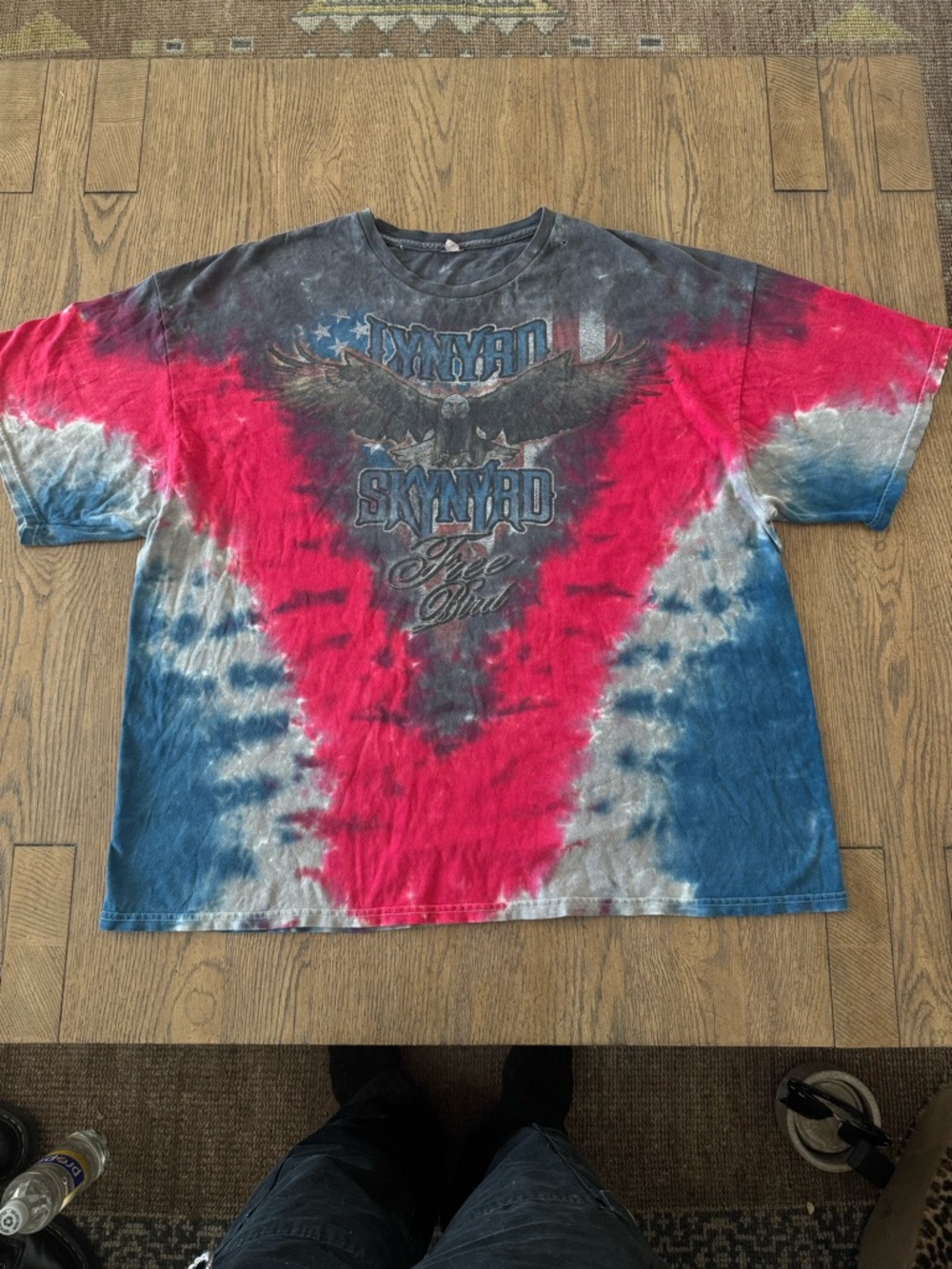 Lynyrd Skynyrd Free Bird Tie Dye Graphic Tee Oversized Rock Band Shirt XXL